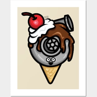 Cutest Turbo - Chocolate Ice Cream Posters and Art